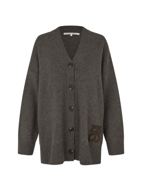 SECOND FEMALE - ALPHA KNIT MONOGRAM CARDIGAN SECOND FEMALE - ALPHA KNIT MONOGRAM CARDIGAN