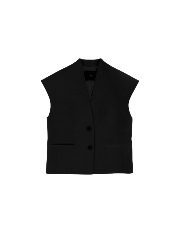 WITH BLACK - WBLNALA TAILORED WAISTCOAT WITH BLACK - WBLNALA TAILORED WAISTCOAT