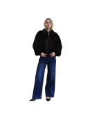 WITH BLACK - WBLNOHR FAUX FUR JACKET