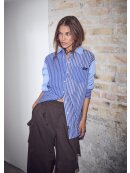 HAUTE L'AMITIÉ - BLUE MIX STRIPE SHIRT HAUTE L'AMITIÉ - BLUE MIX STRIPE SHIRT
