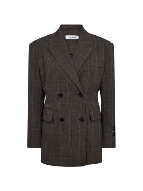 HAUTE L'AMITIÉ - WAIST FIT CHECK BLAZER