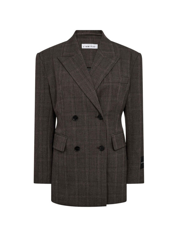 HAUTE L'AMITIÉ - WAIST FIT CHECK BLAZER HAUTE L'AMITIÉ - WAIST FIT CHECK BLAZER