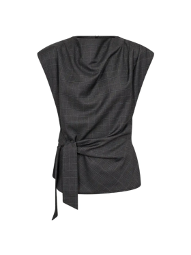 Co`Couture - ELORACC CHECK PLEAT TOP
