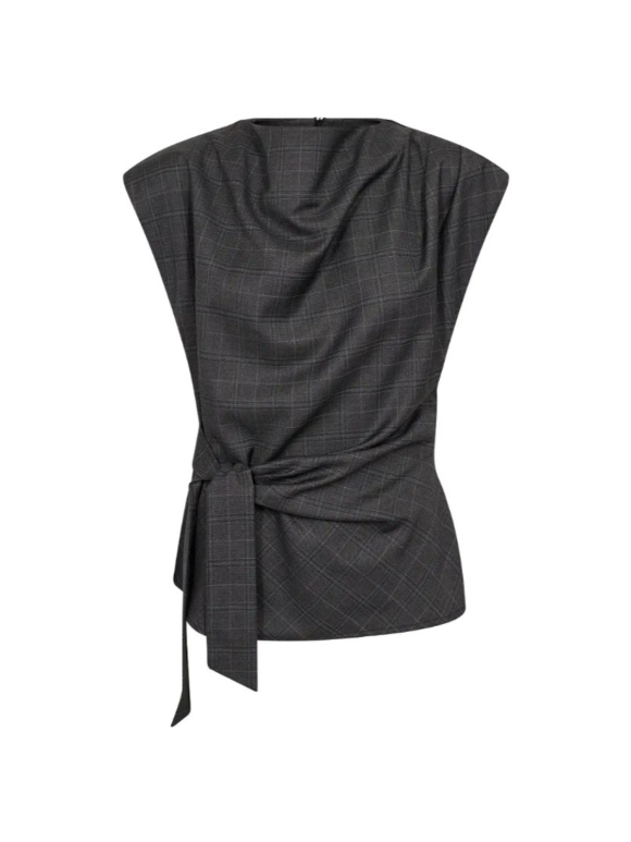 Co`Couture - ELORACC CHECK PLEAT TOP Co`Couture - ELORACC CHECK PLEAT TOP