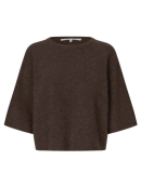 SECOND FEMALE - GABBY KNIT SS O-NECK SECOND FEMALE - GABBY KNIT SS O-NECK