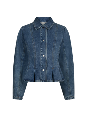 Neo Noir - RIVORA DENIM PEPLUM JACKET