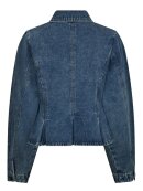 Neo Noir - RIVORA DENIM PEPLUM JACKET Neo Noir - RIVORA DENIM PEPLUM JACKET