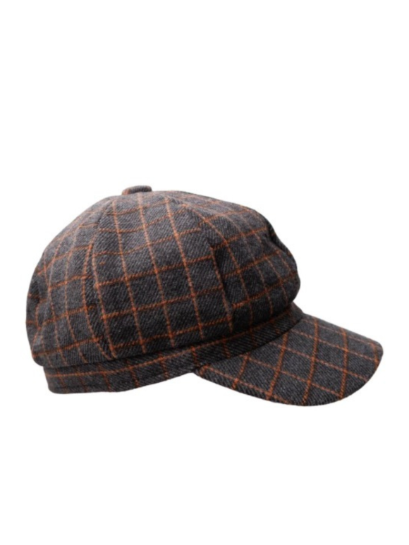 Black Colour - BCROSINA CHECKED CAP Black Colour - BCROSINA CHECKED CAP