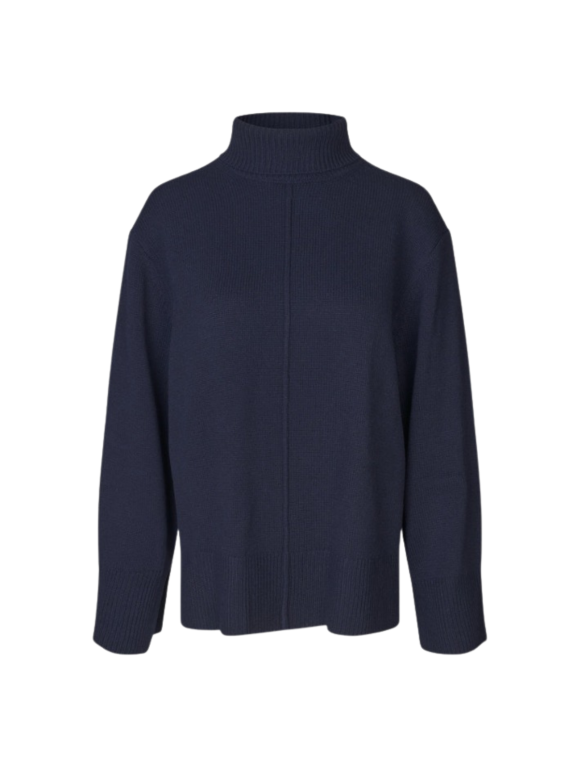 SECOND FEMALE - ALPHA KNIT SLIT T-NECK SECOND FEMALE - ALPHA KNIT SLIT T-NECK