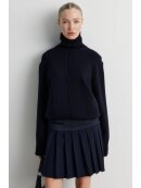 SECOND FEMALE - ALPHA KNIT SLIT T-NECK SECOND FEMALE - ALPHA KNIT SLIT T-NECK
