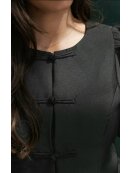 Neo Noir - ANELA MANDARIN DULL SATIN BLOUSE Neo Noir - ANELA MANDARIN DULL SATIN BLOUSE