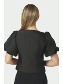 Neo Noir - ANELA MANDARIN DULL SATIN BLOUSE Neo Noir - ANELA MANDARIN DULL SATIN BLOUSE
