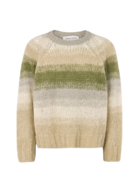 RABENS SALONER - BLURRED YARN BOXY SWEATER - JASMIN