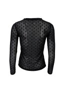 Black Colour - BCJENNIE DOTTED MESH BLOUSE Black Colour - BCJENNIE DOTTED MESH BLOUSE