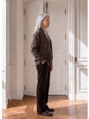 TAKTIL - AT-DANIELLE SLIT CARDIGAN