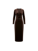WITH BLACK - WBLMILET VELVET MIDI DRESS WITH BLACK - WBLMILET VELVET MIDI DRESS