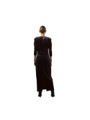 WITH BLACK - WBLMILET VELVET MIDI DRESS WITH BLACK - WBLMILET VELVET MIDI DRESS