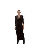 WITH BLACK - WBLMILET VELVET MIDI DRESS WITH BLACK - WBLMILET VELVET MIDI DRESS