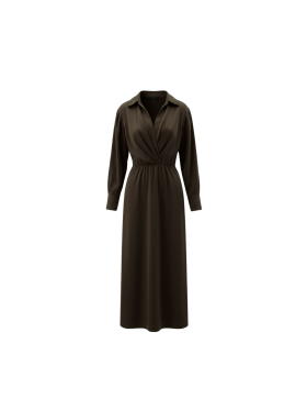 WITH BLACK - WBLLUNA SATEEN MIDI DRESS