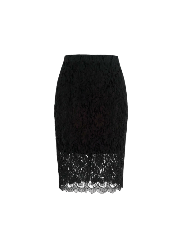 WITH BLACK - WBLJESS LACE MAXI SKIRT WITH BLACK - WBLJESS LACE MAXI SKIRT