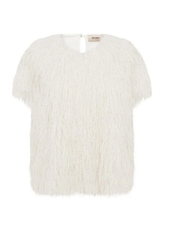 Mos Mosh - MMBRIM O-SS FAUX FUR TEE Mos Mosh - MMBRIM O-SS FAUX FUR TEE